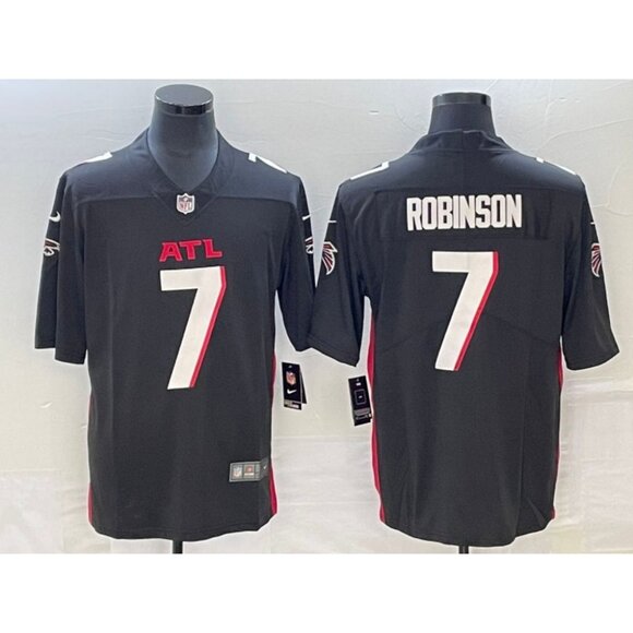 Mens Youths Kids Womens 7 Bijan Robinson Black Vapor Untouchable Limited Jersey